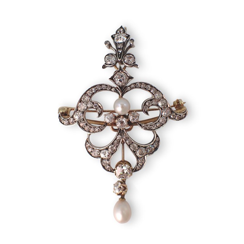 Spilla trasformabile in Pendente Liberty