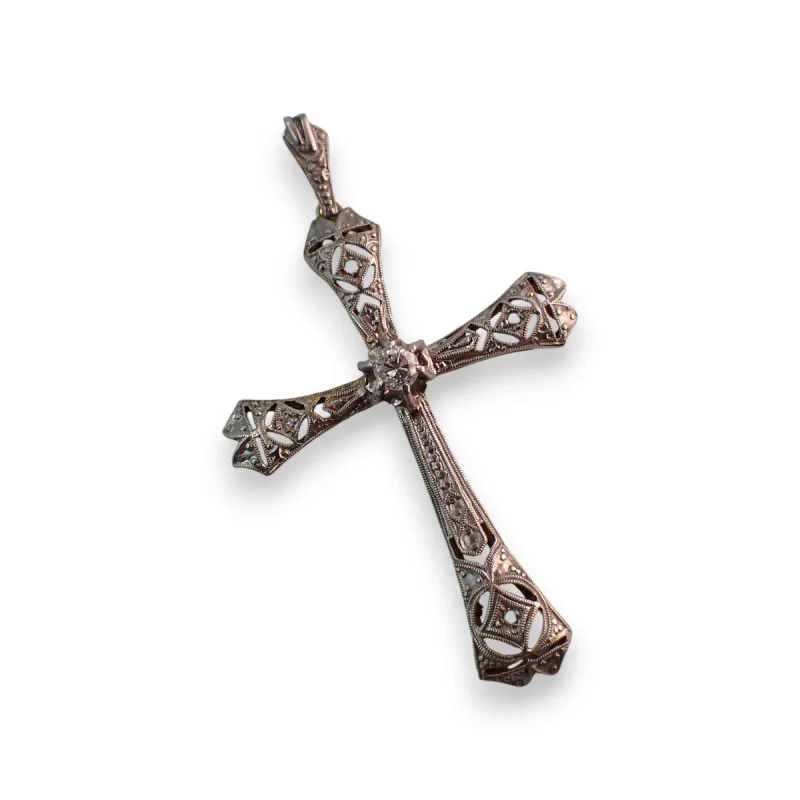 Pendente croce decò