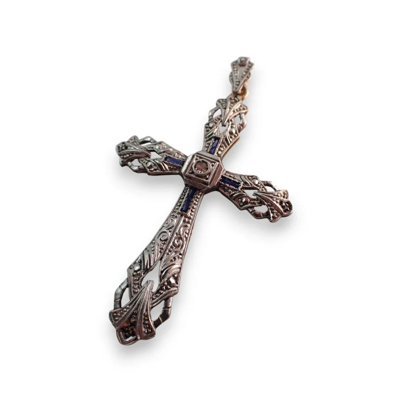 Pendente croce decò