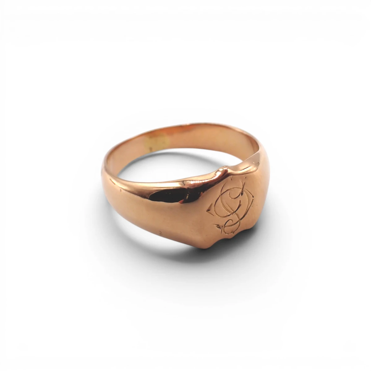 Anello chevalier d'epoca da uomo