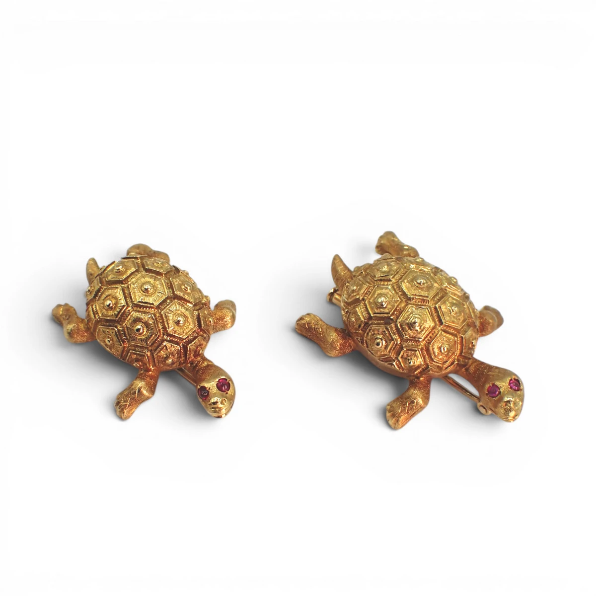 Coppia spille tartaruga Buccellati